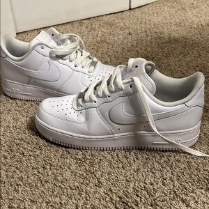Nike All-White Air Force 1 Sneakers